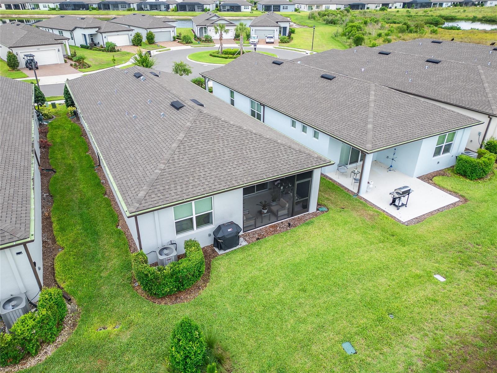 Aerial view of home