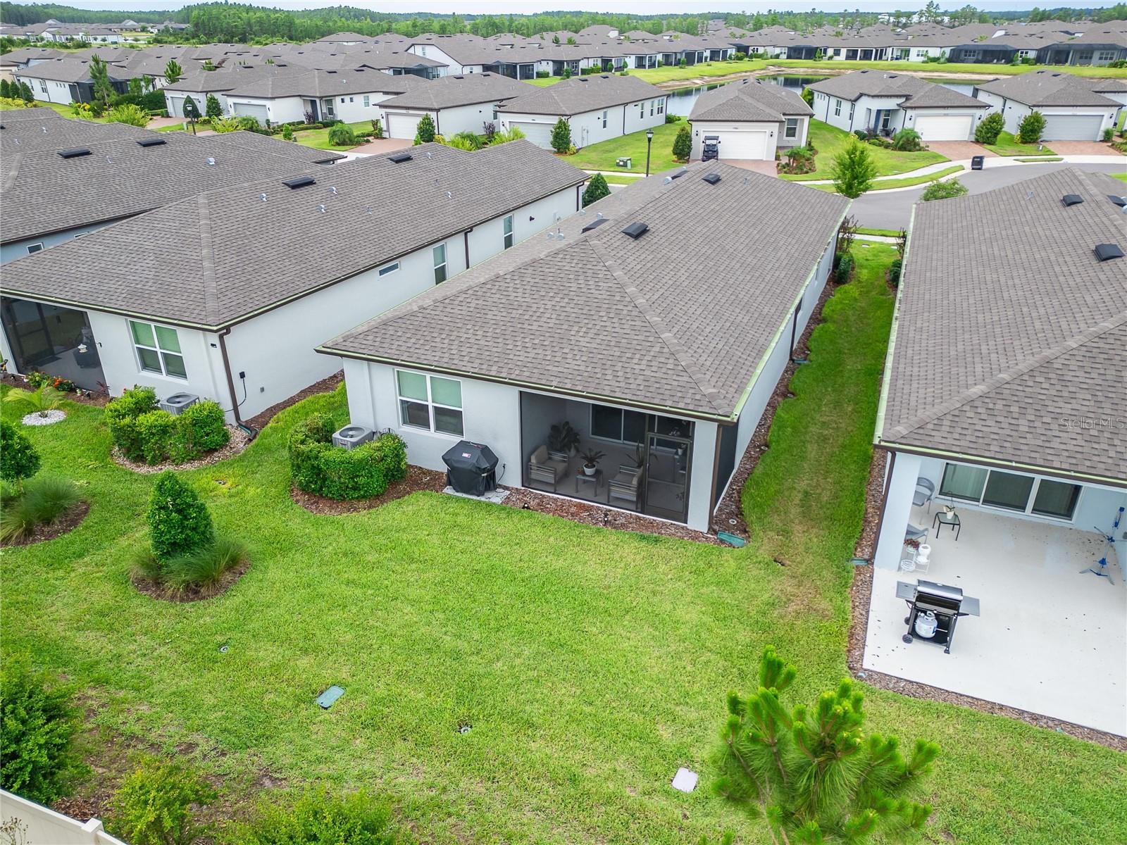 Aerial view of home