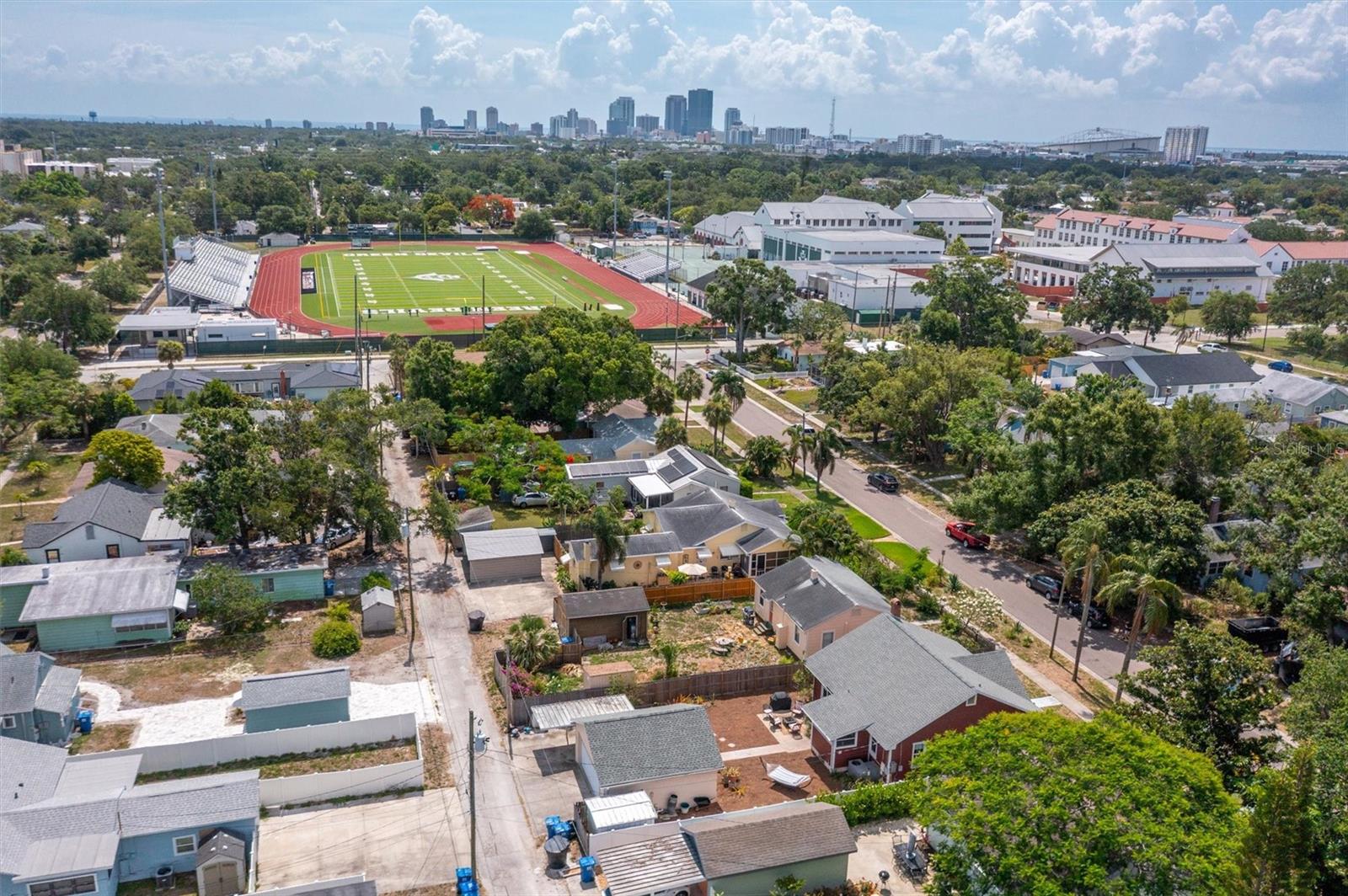 Walk to St. Pete High.  Bike to downtown.