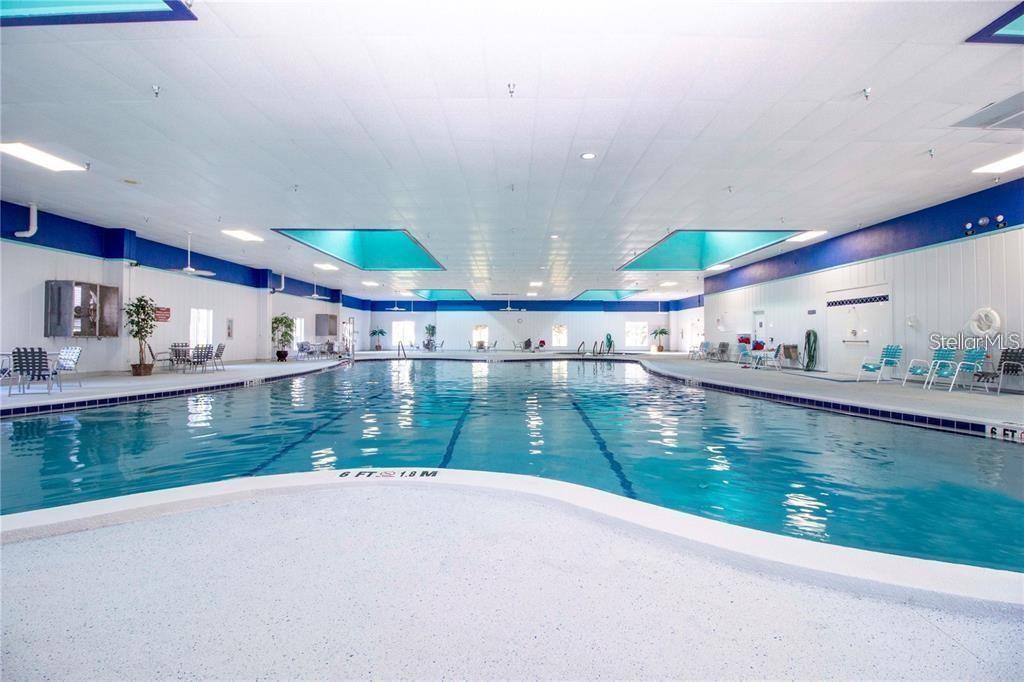 One of 3 indoor heated pools.