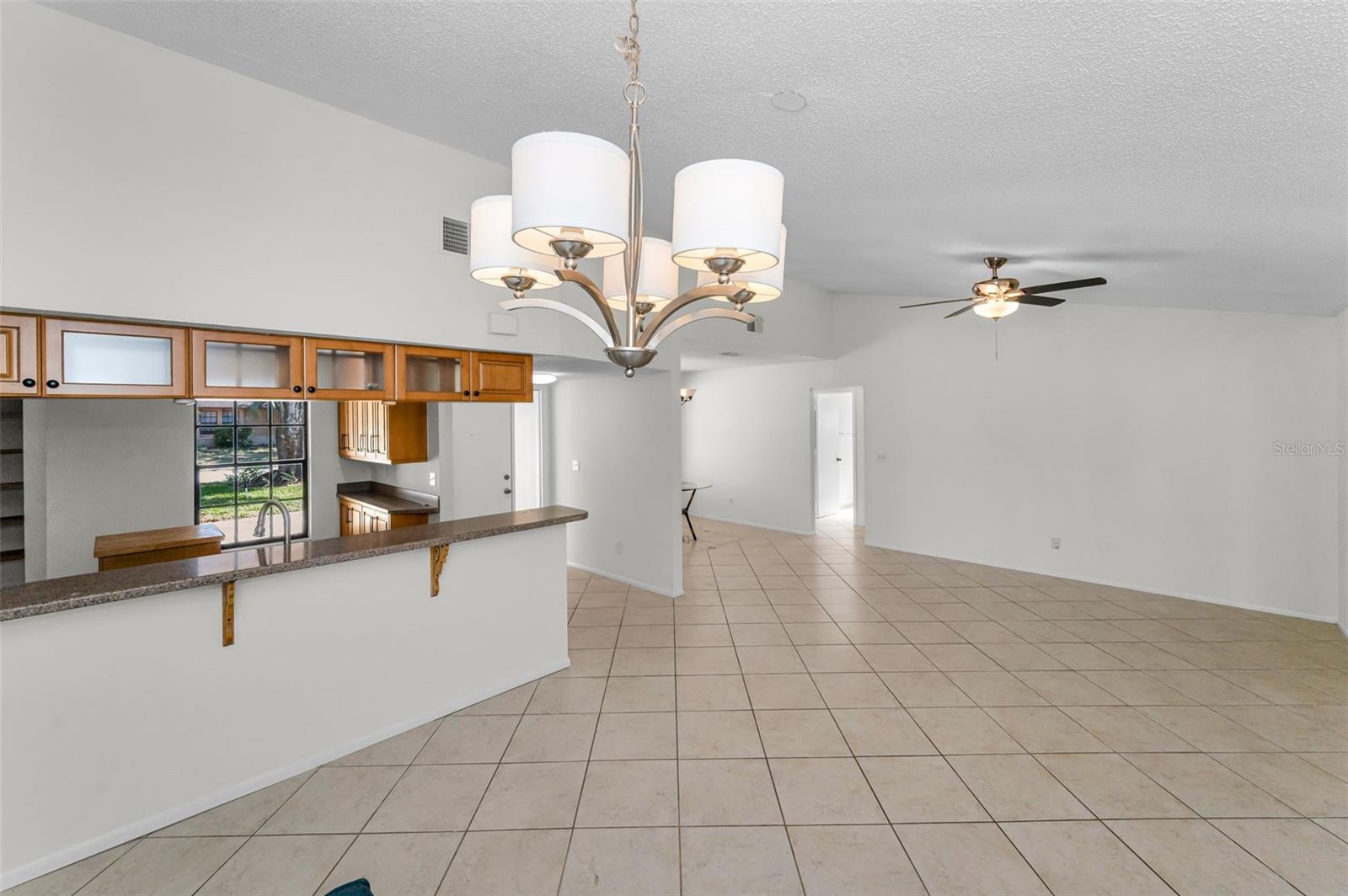 Dinette Overlooking Kitchen & Living Room