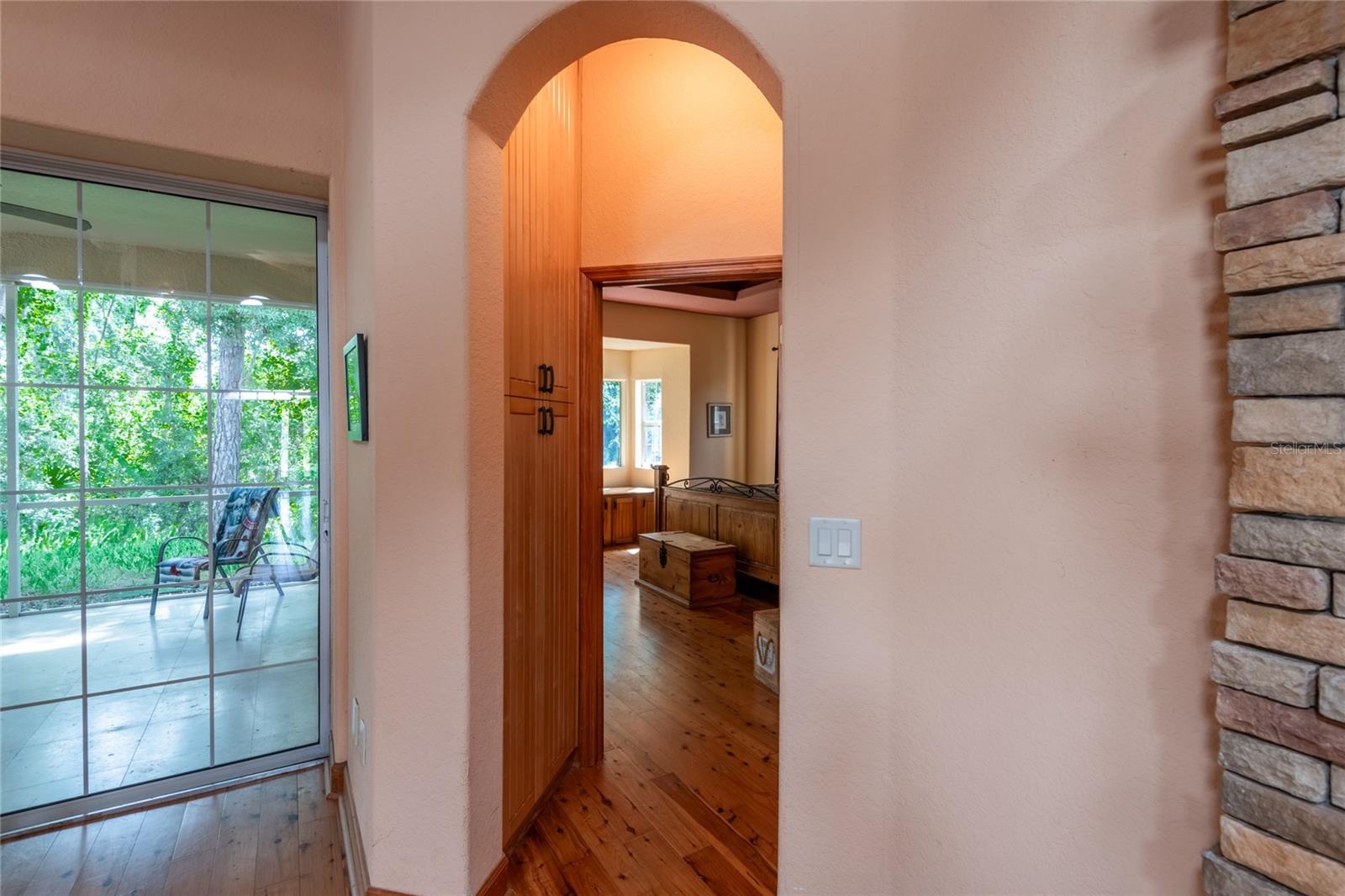 Door leading from Living Room to Master bedroom.