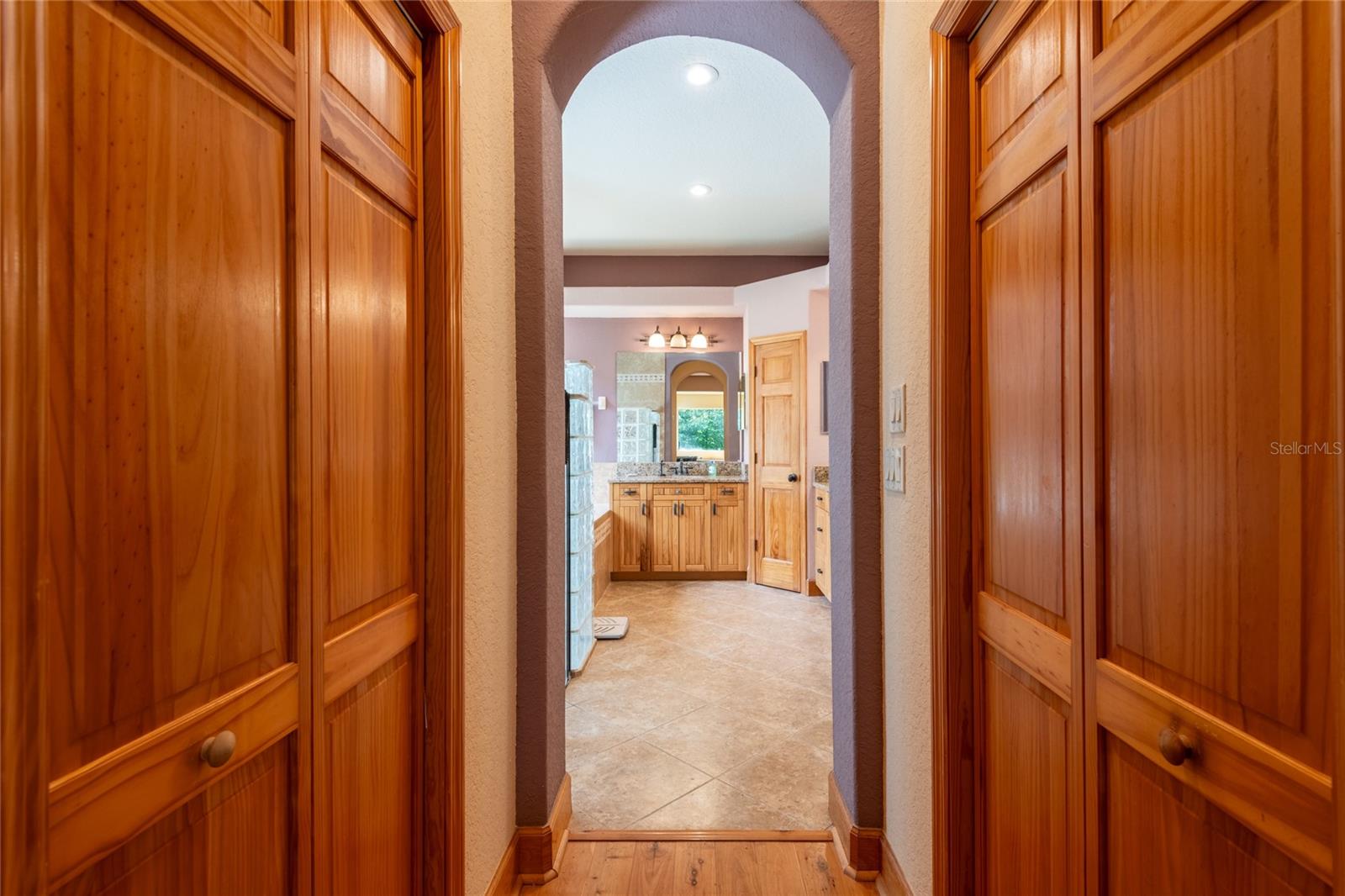 Master closets.