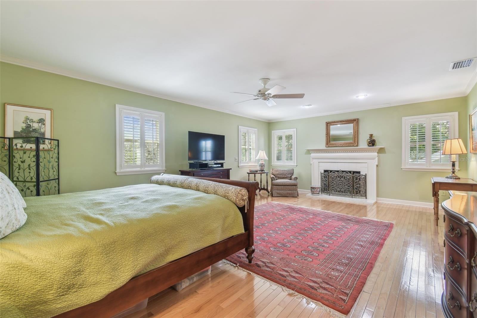 Primary Bedroom with Fireplace