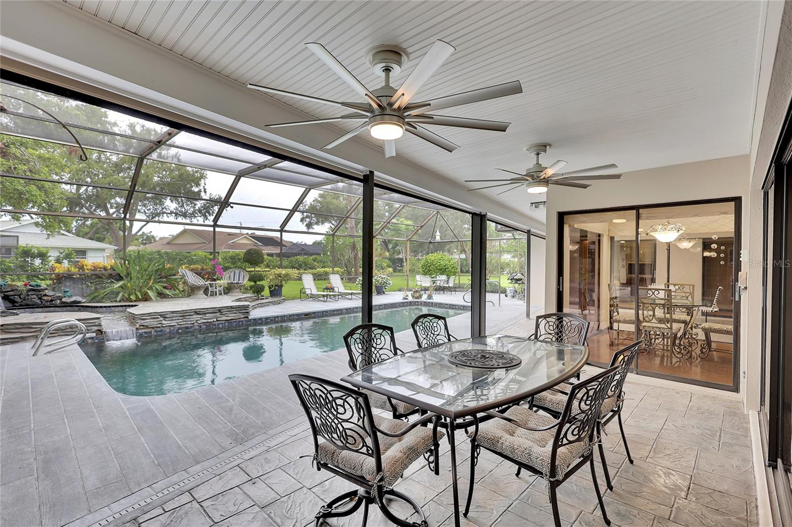 Outdoor dining area