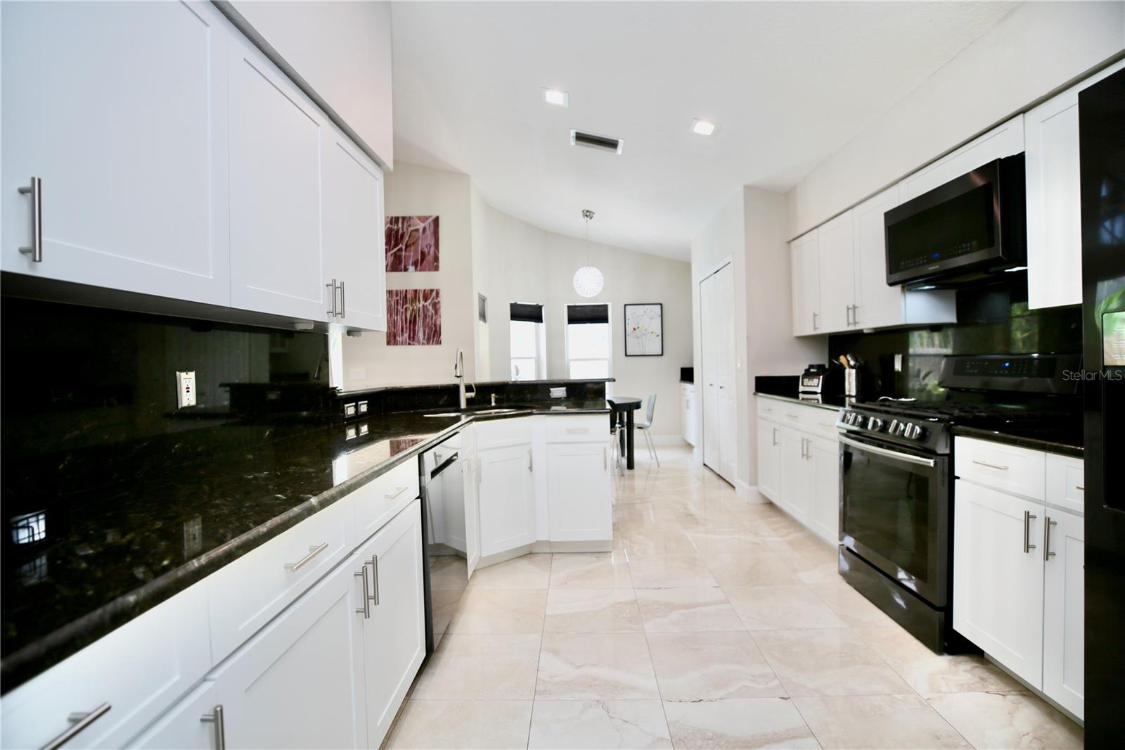 Kitchen with new floors