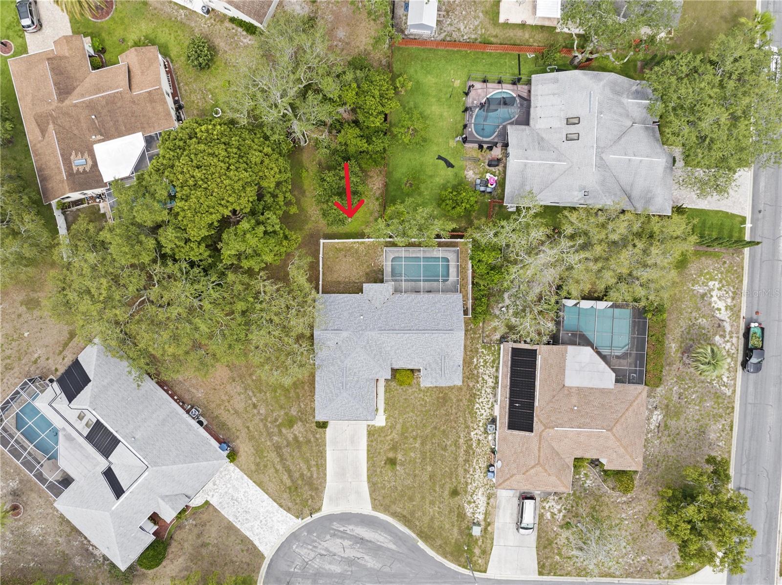 Aerial Pool View