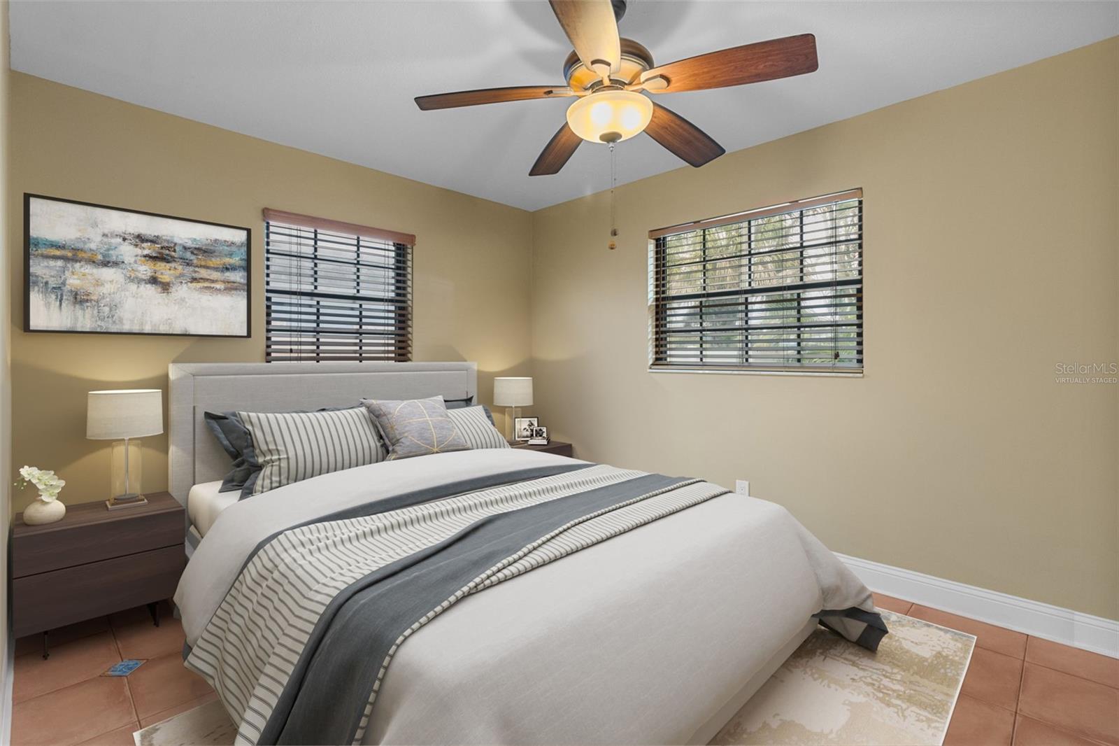 Virtually staged Seconary Bedroom with Endless possibilities to bring your touch and style to make this home your masterpiece. 819 Gulf Blvd, a charming 2-bedroom, 1-bath ranch-style quaint Bungalow located just steps from beach access on the stunning shores of Indian Rocks Beach, Indian Rocks Beach Nature Preserve with public dog park and a Boardwalk to through the Mangroves on the Intercoastal.