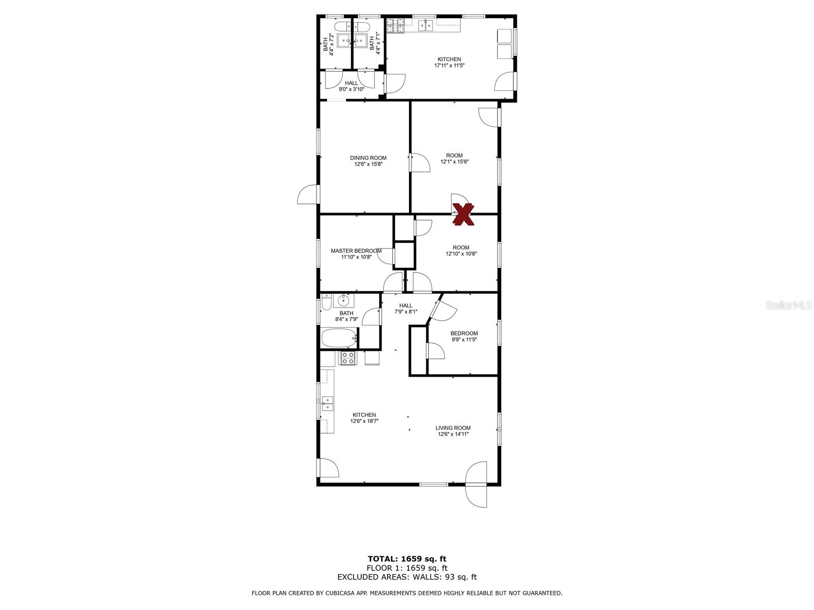 Floor plan depicting 3rd Bdrm access to Bouns Rm