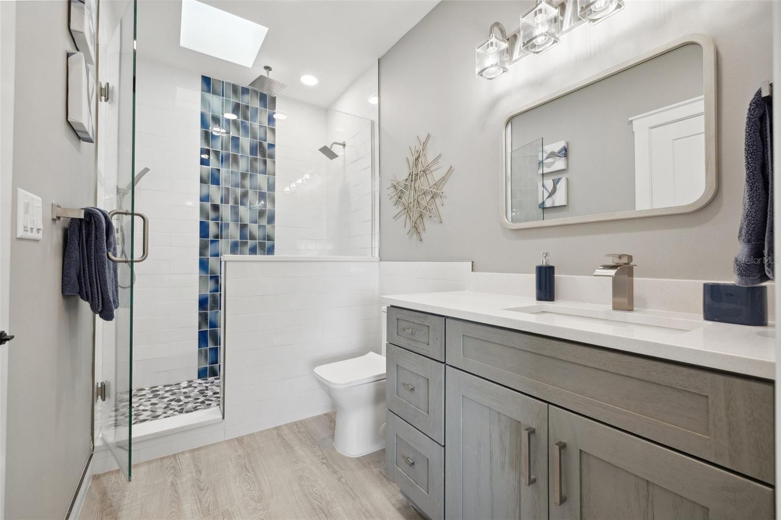 The Perch guest room bathroom