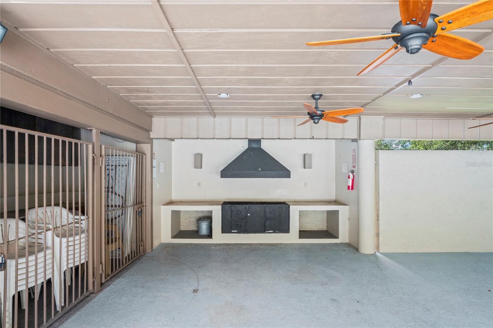 Covered Outdoor BBQ area