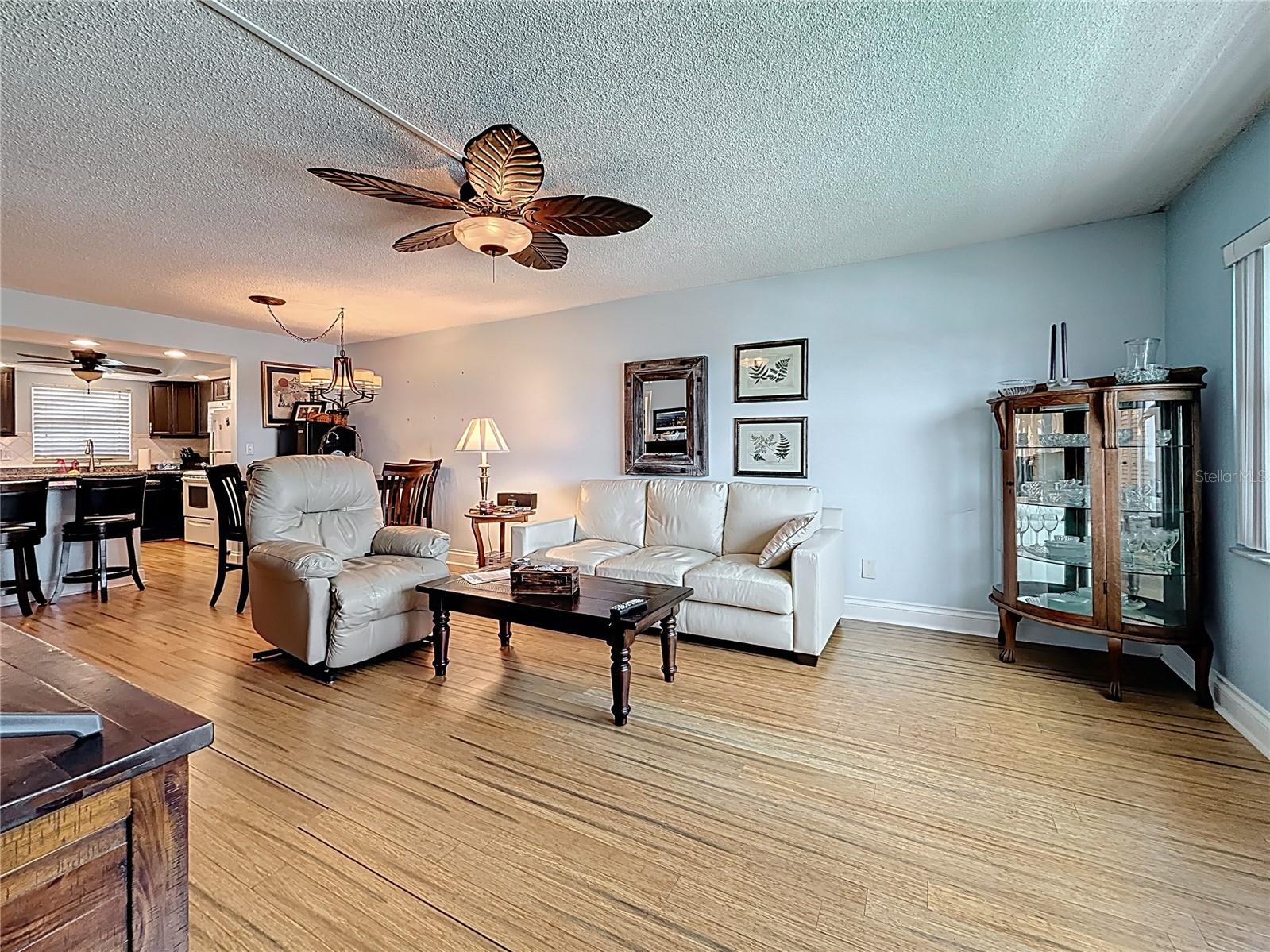 This shows how spacious the living room is - lots of space to fit larger furniture