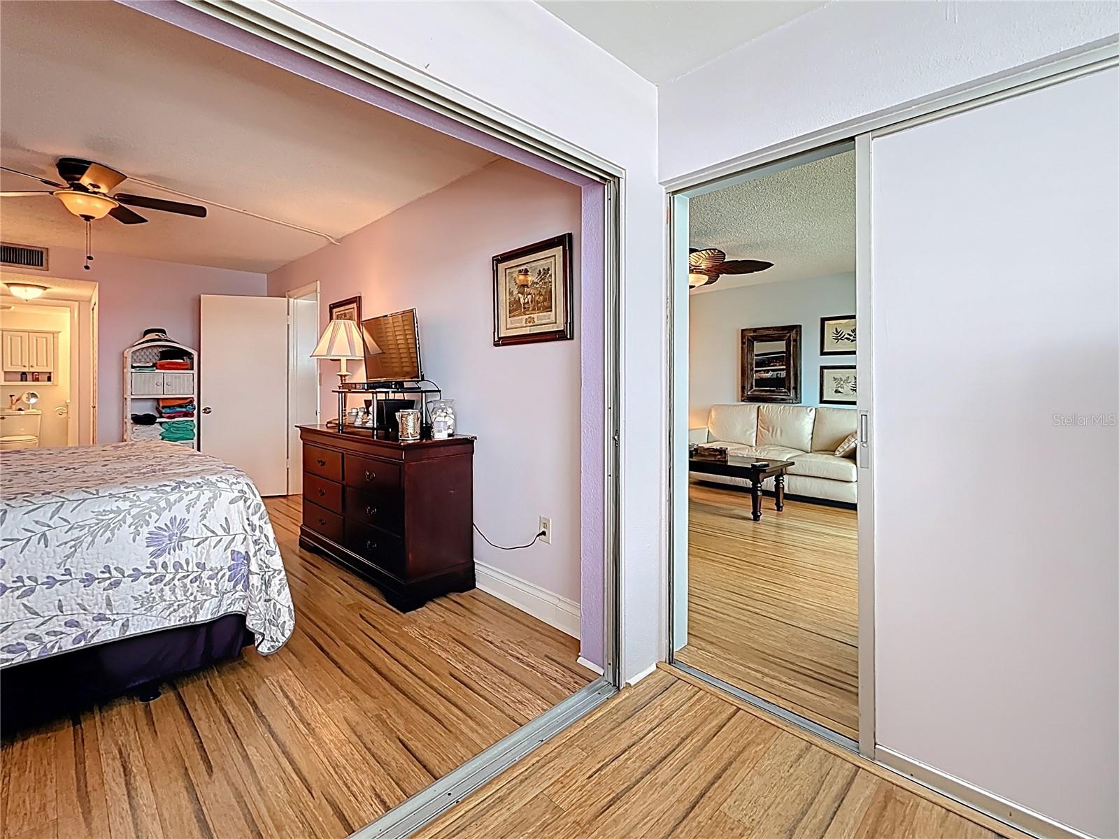 This shows the sliders between the living room and the FLorida room