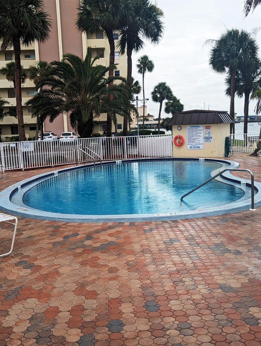 This is the pool by the water at Sea Tower