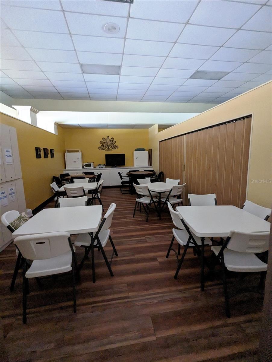 Game and craft room in the clubhouse