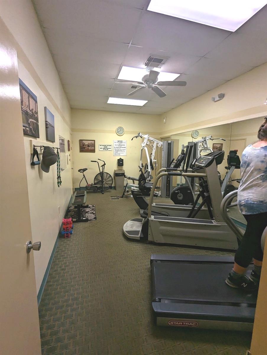 Gyn in the clubhouse at Sea Tower