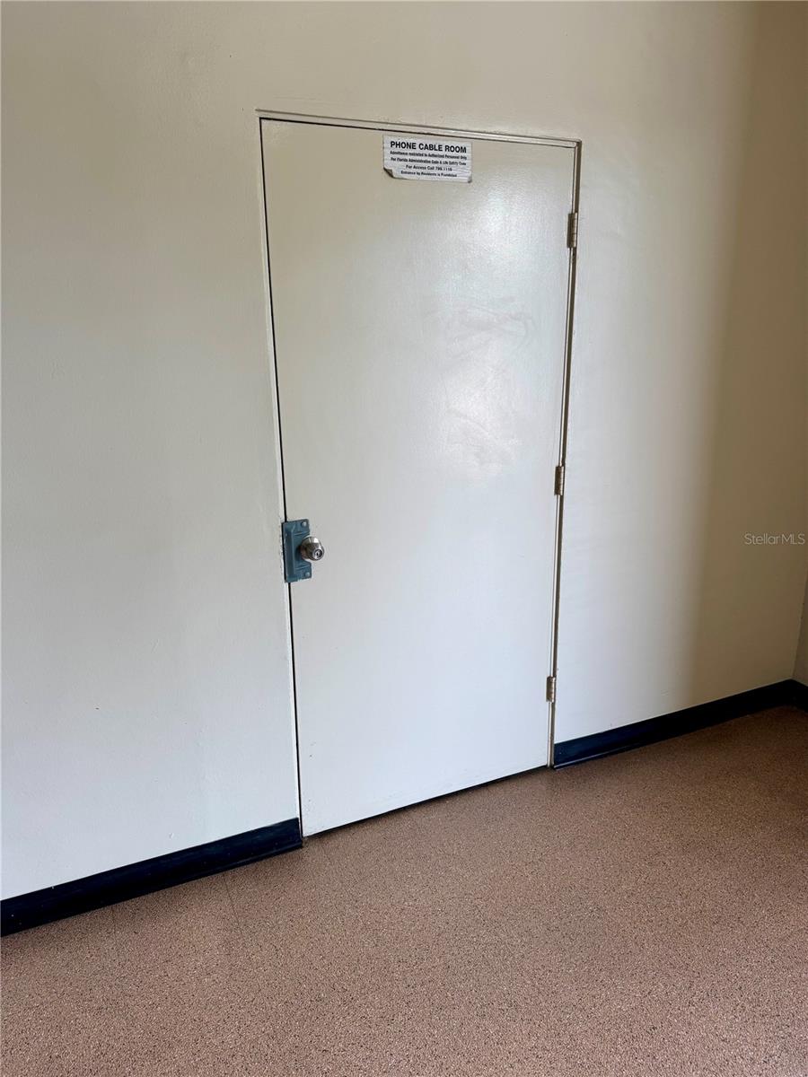 Community storage on the second floor