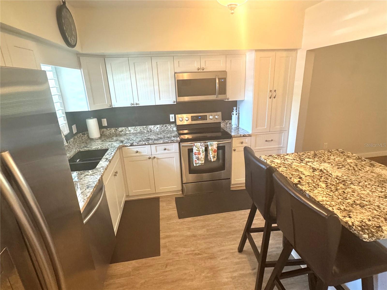 Updated island kitchen.