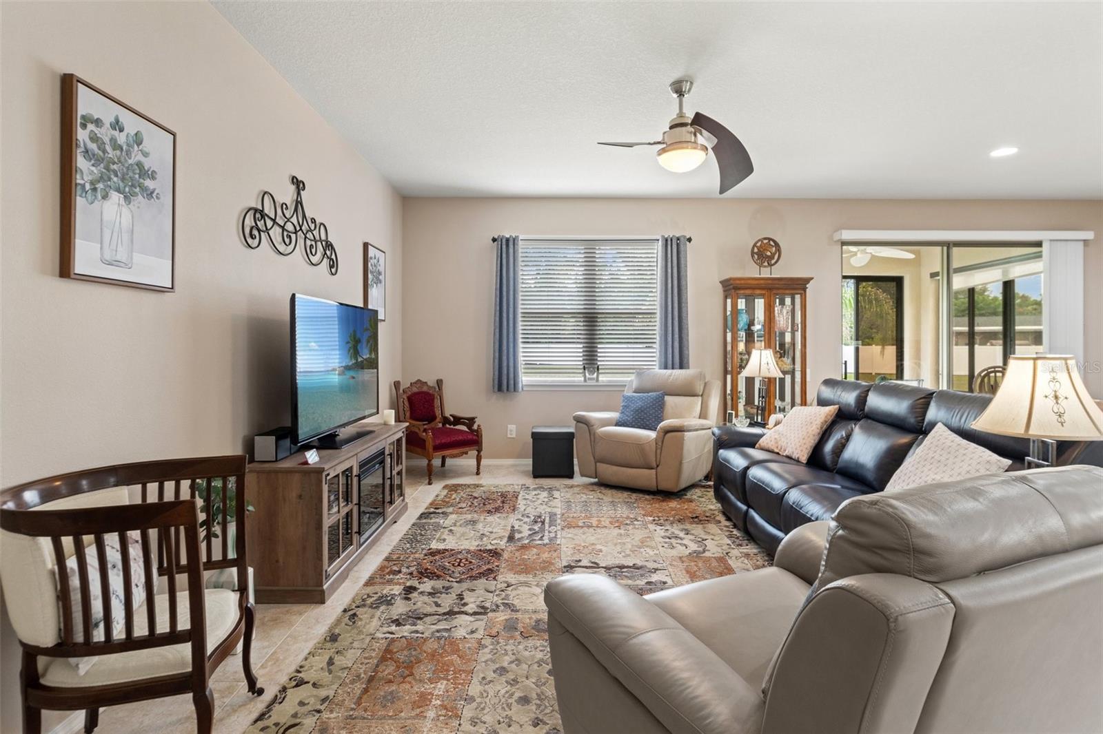 The Living room area.