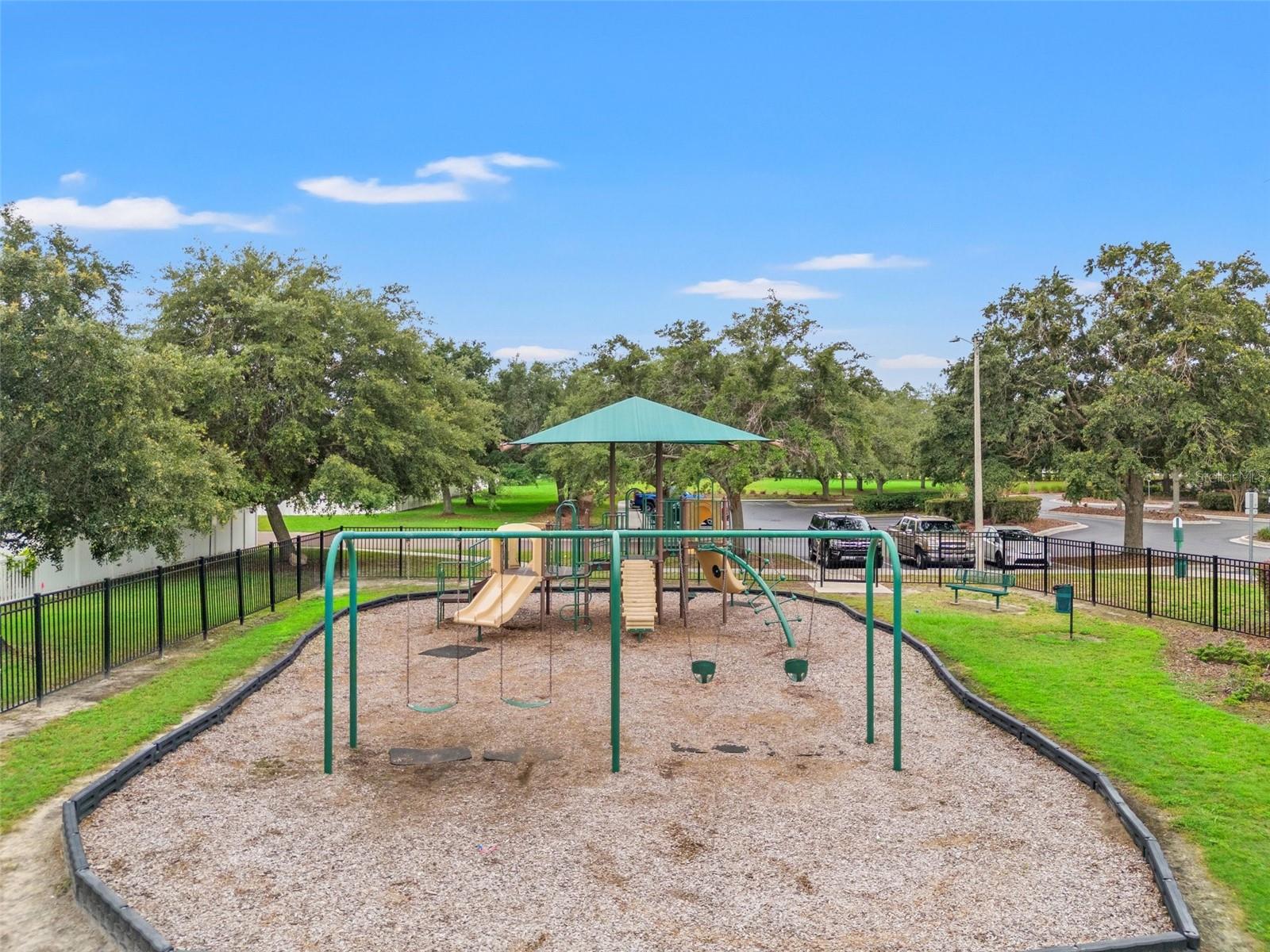Close up of the Playground.