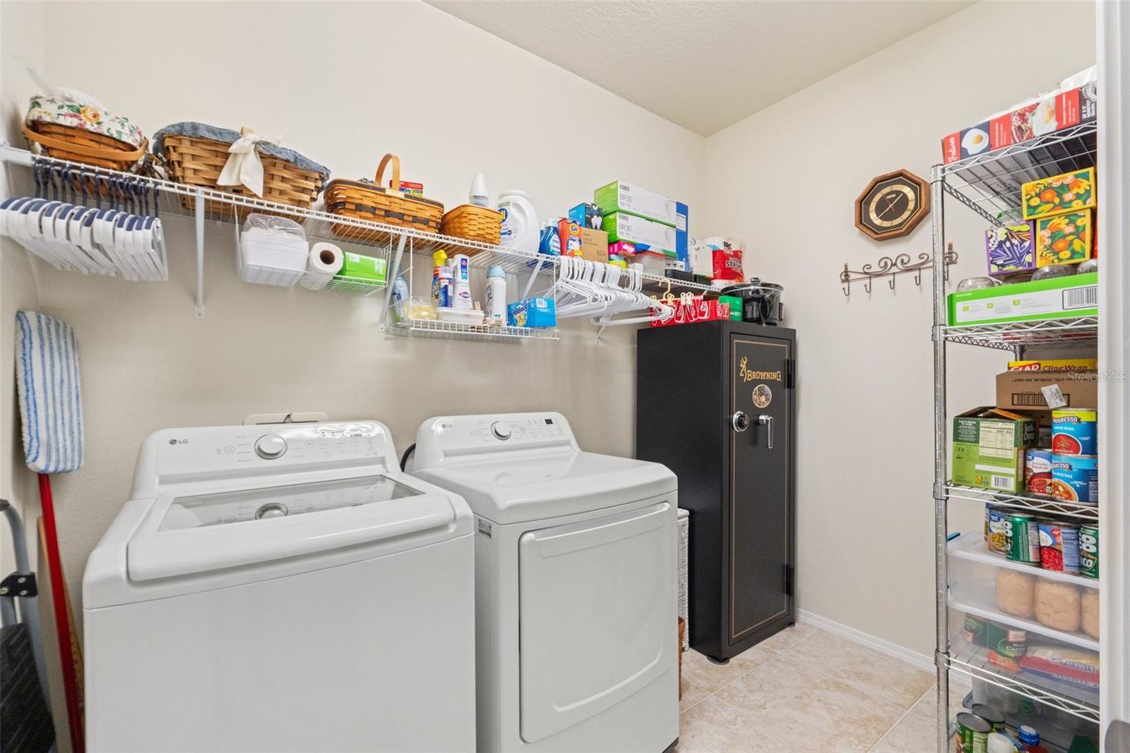 Nice sized Laundry Room and the 2 yr old Washer and Dryer stay.