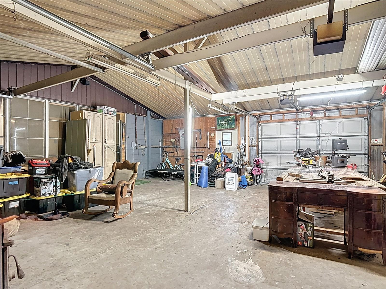 Garage Facing Back of The House