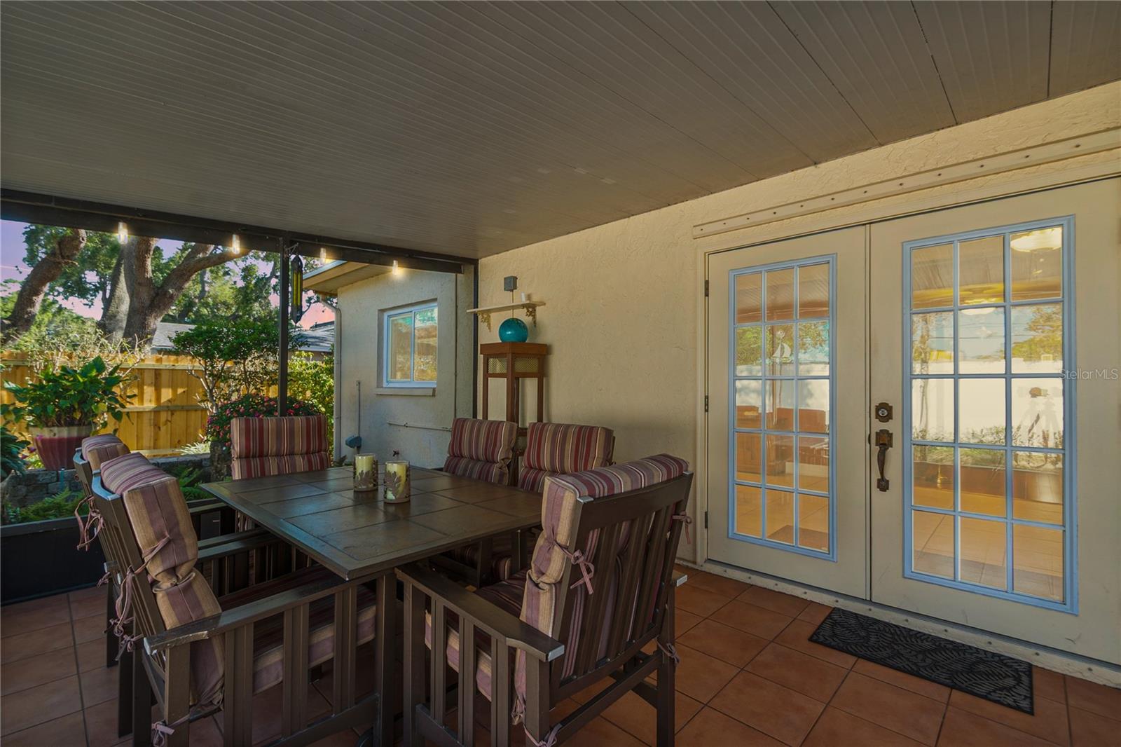 Screen enclosed porch