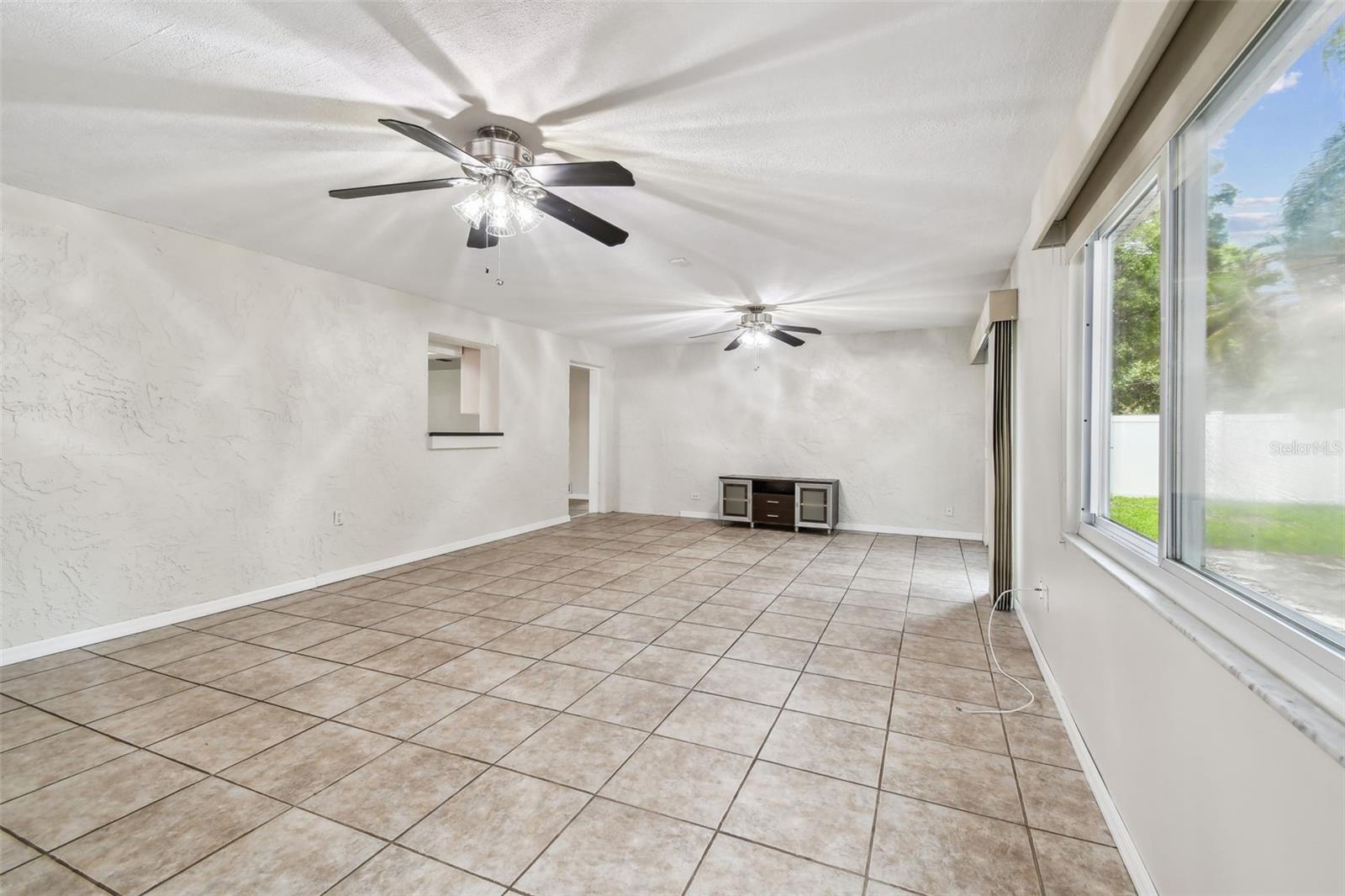 Bonus room with updated windows and slider