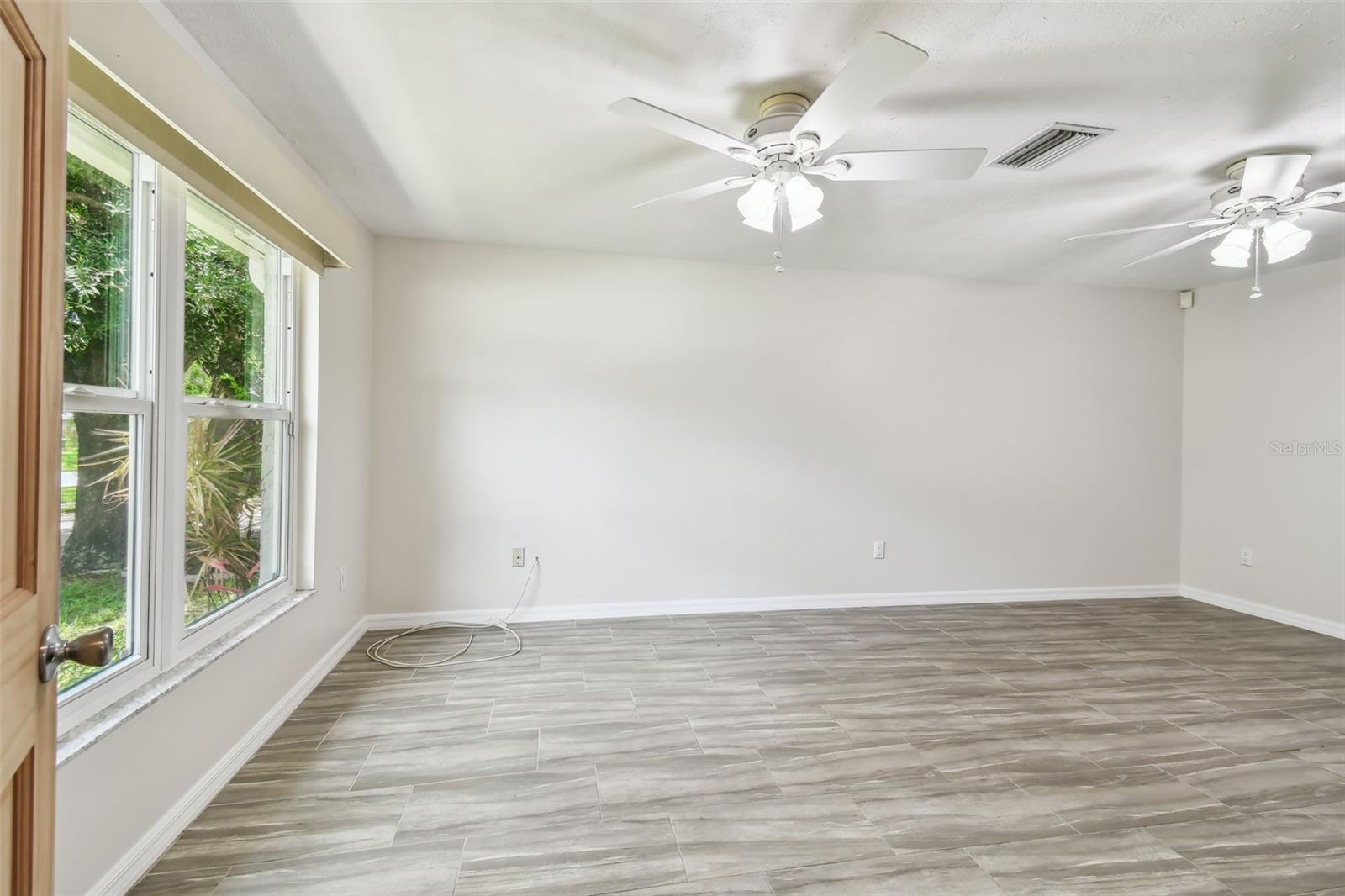 King-sized primary bedroom