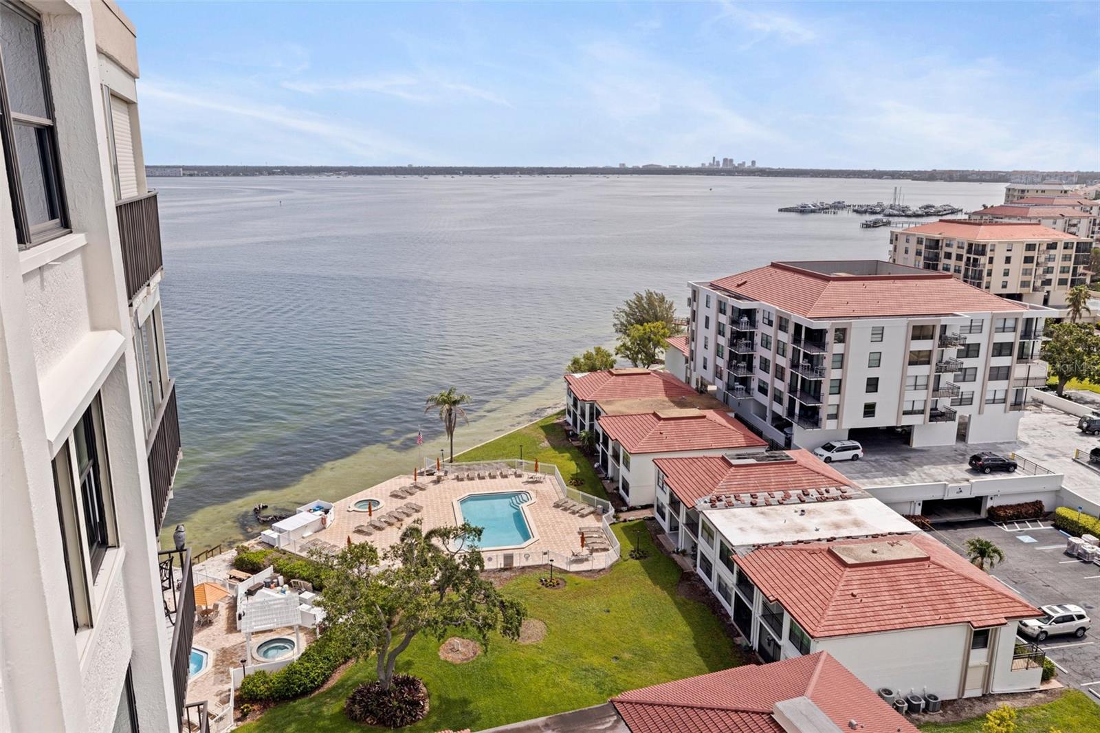 Side view from balcony