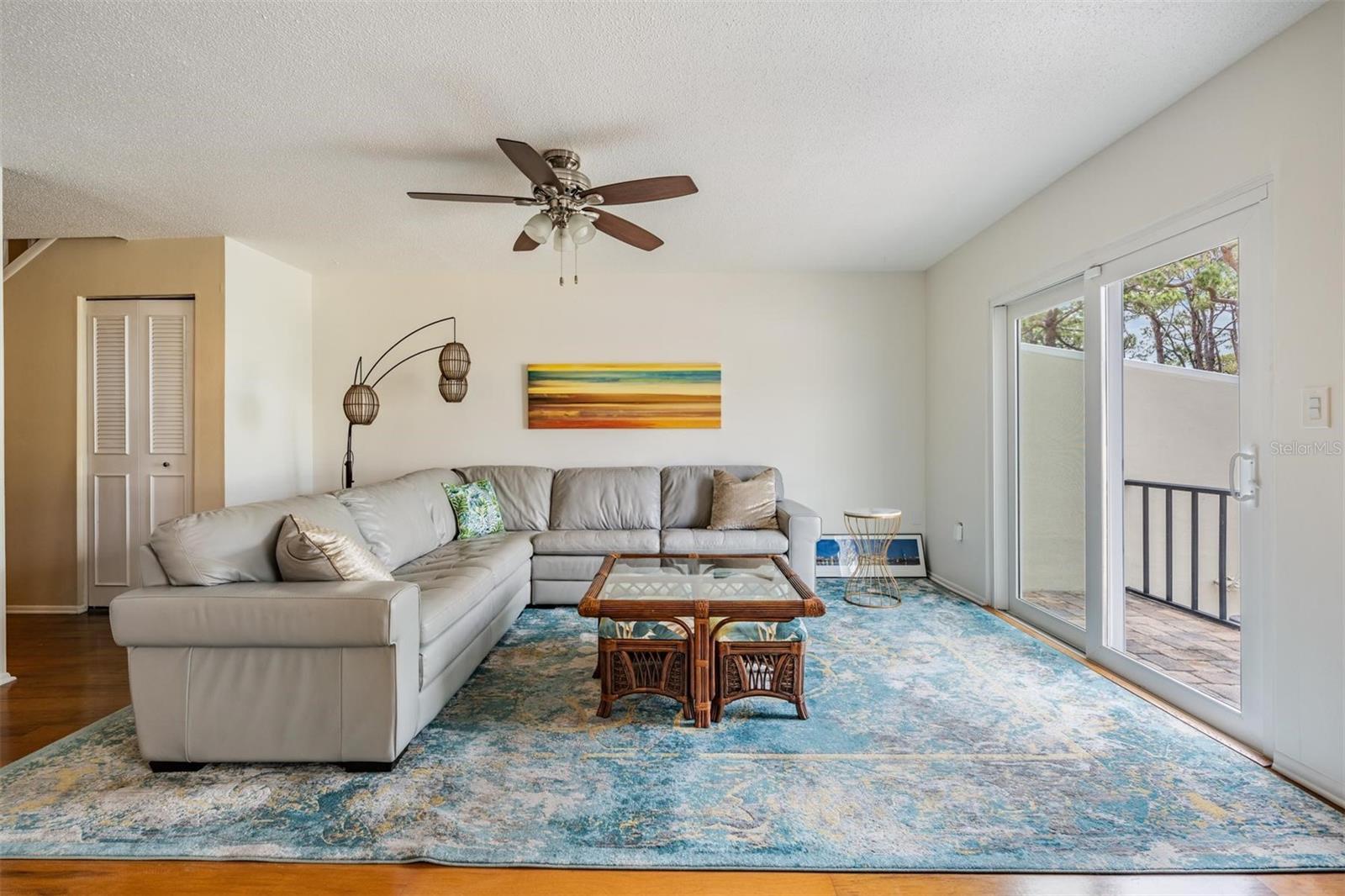 Living Area with Slider to Back Patio