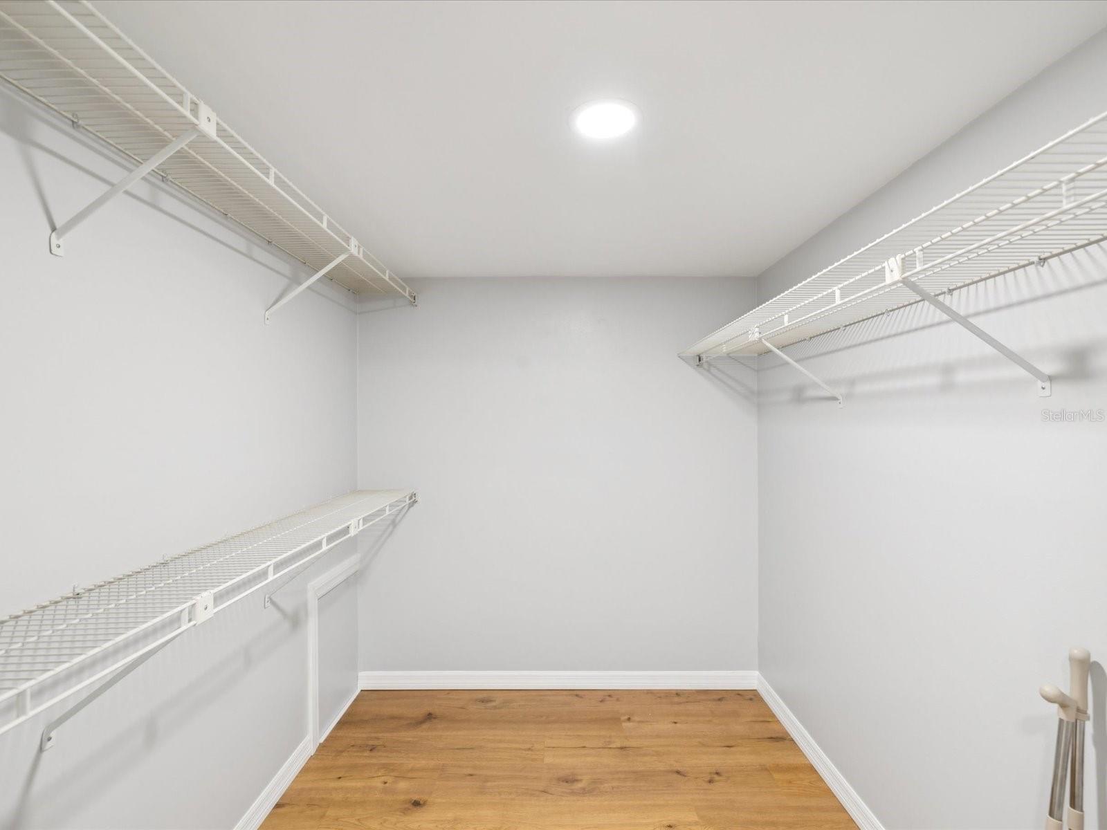 Spacious Walk in Closet in Primary Bedroom