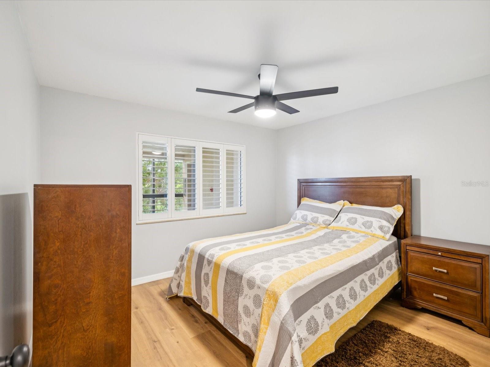 2nd Bedroom with Plantation Shutters