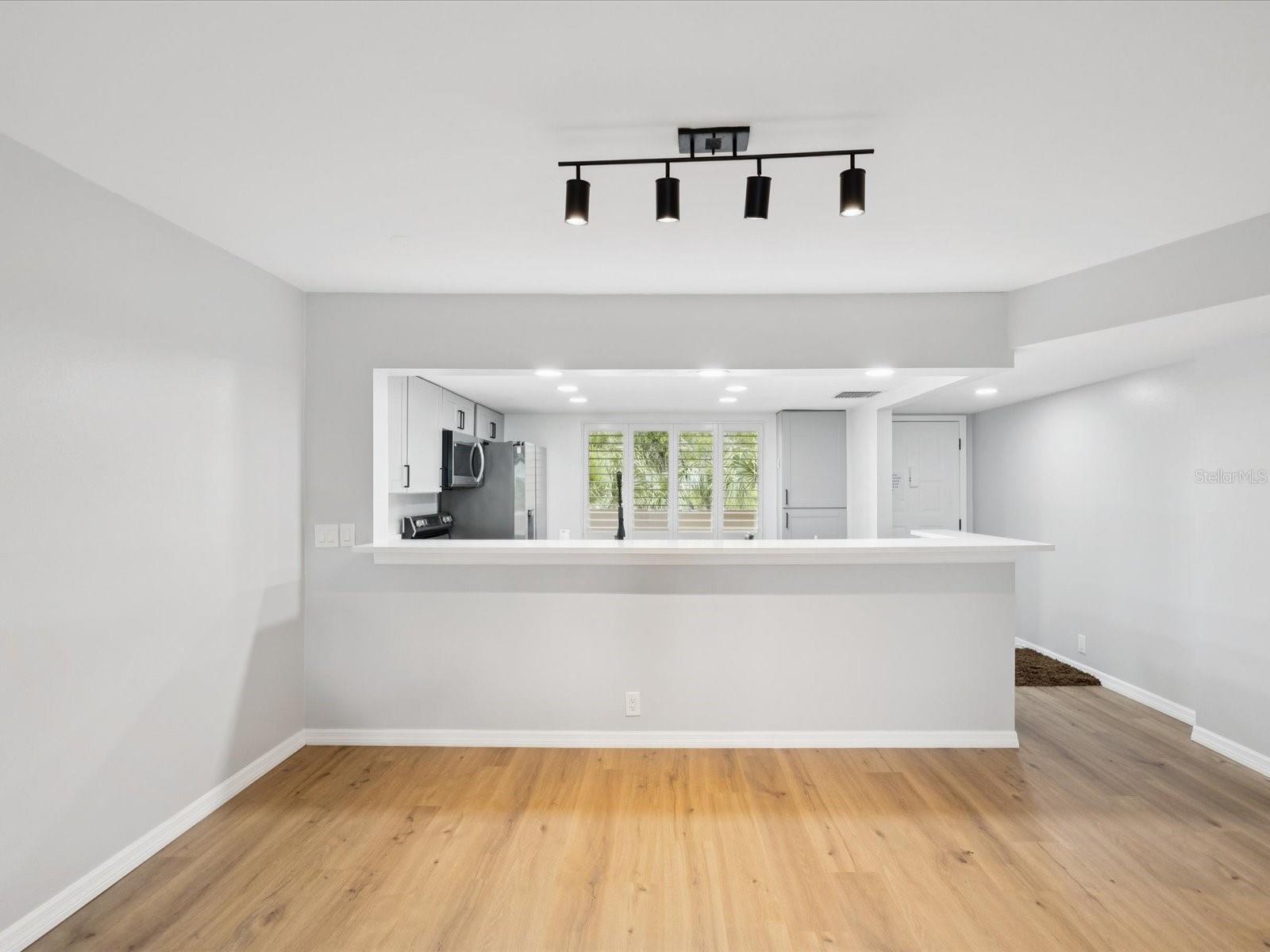 Dining area off the kitchen