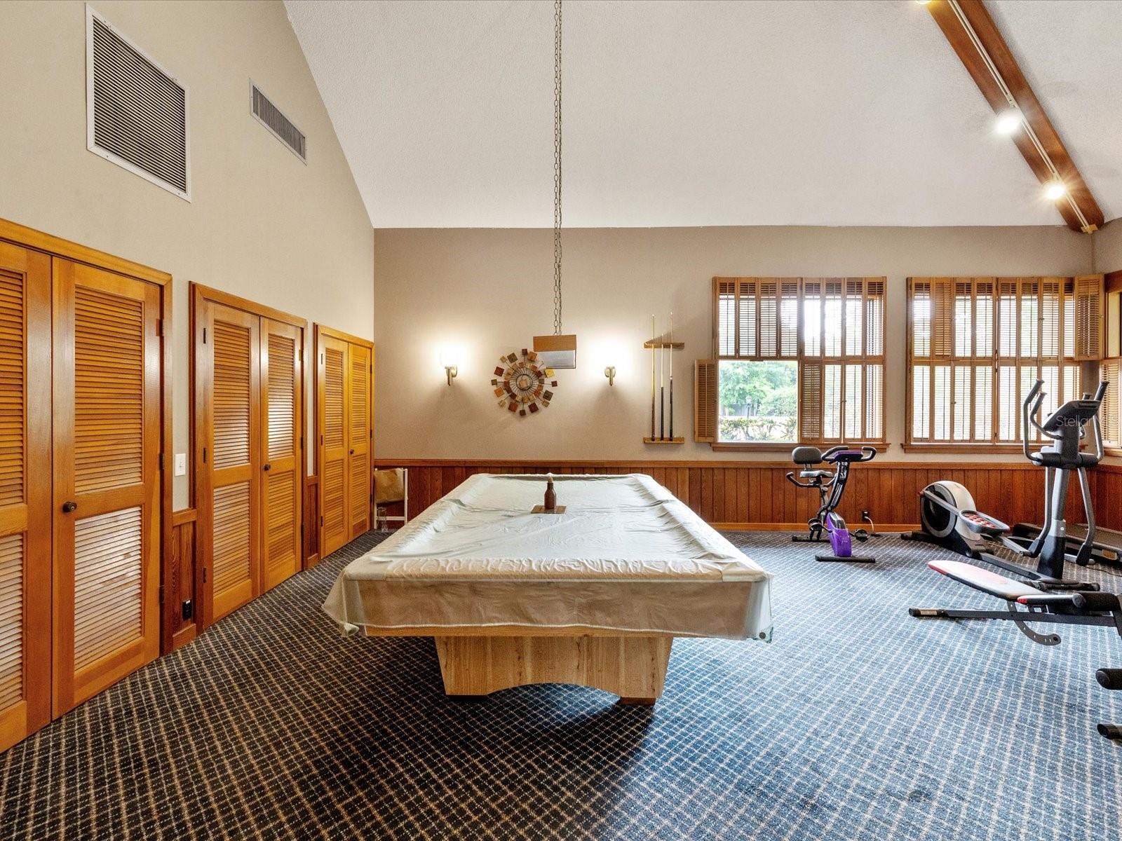 Rec Room with Pool Table