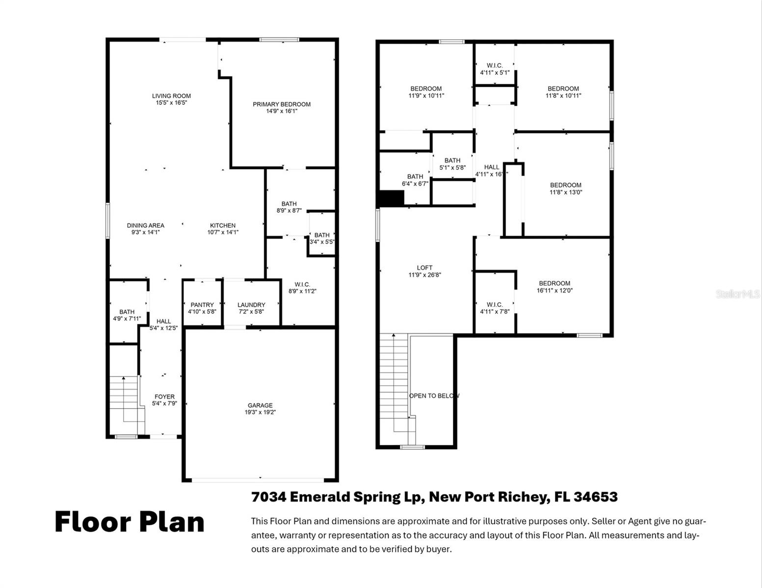 Floorplan 7034 Emerald Spring Lp, New Port Richey, FL 34653 at Copperspring