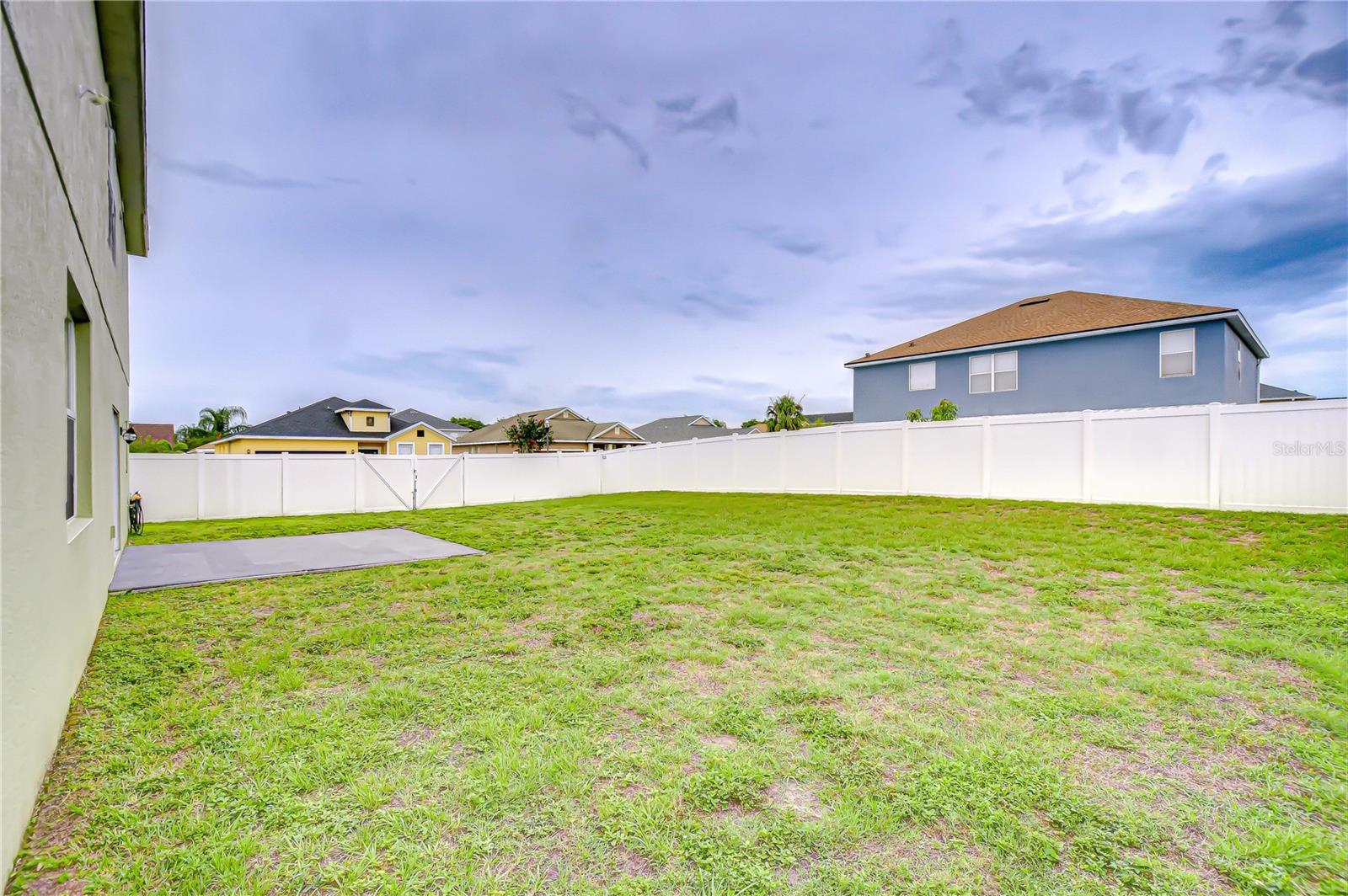 This spacious fenced yard sits on a great corner lot!