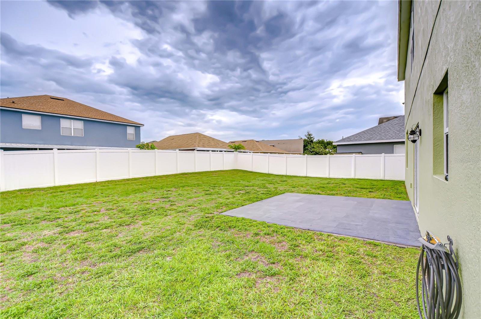 This huge yard has plenty of space to build your dream pool & still have a nice size yard!