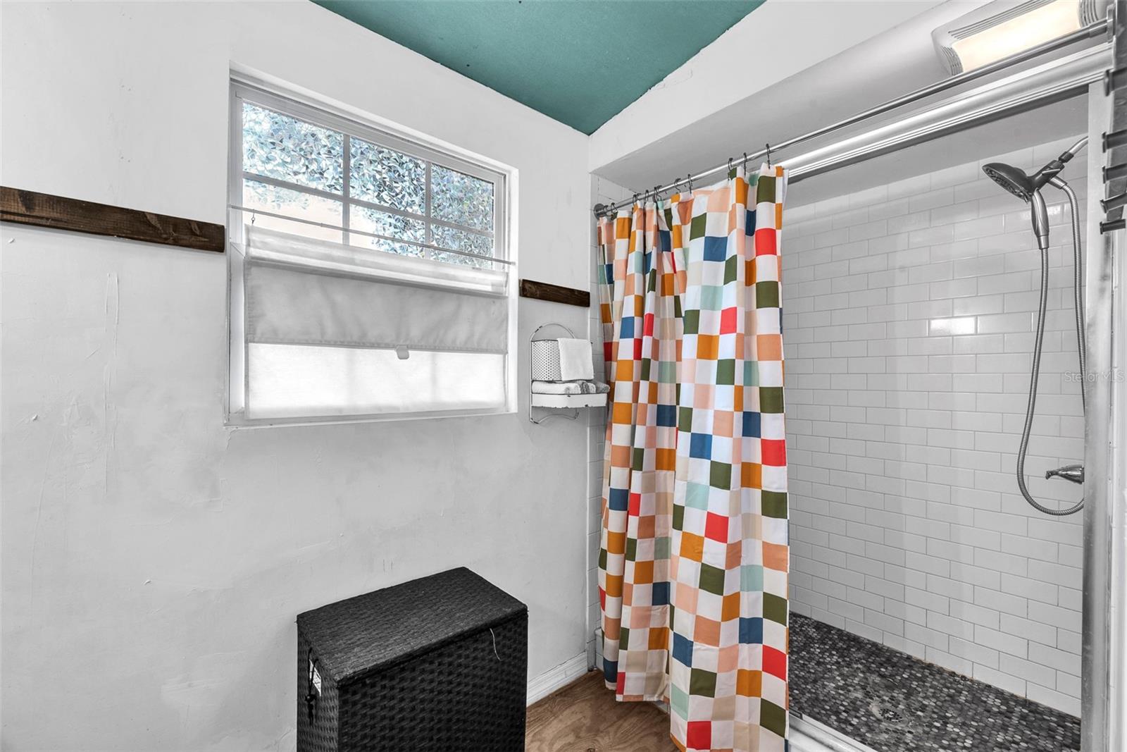Primary bathroom over-sized shower.