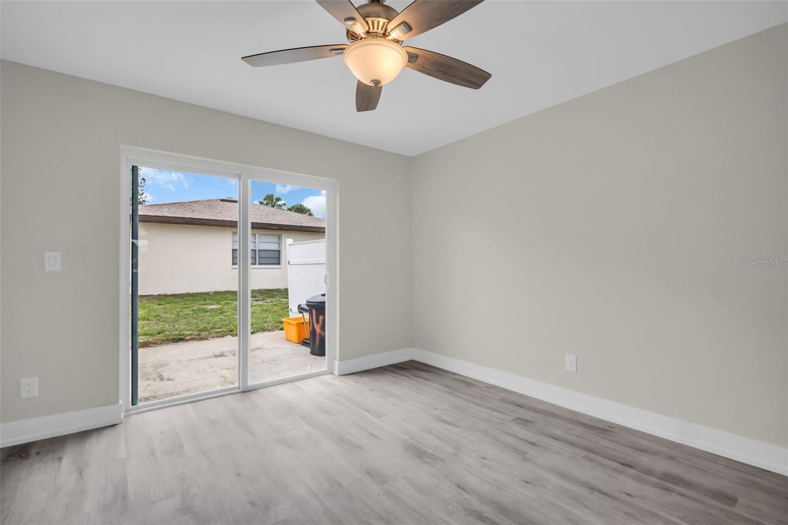 Bedroom with Slider to patio