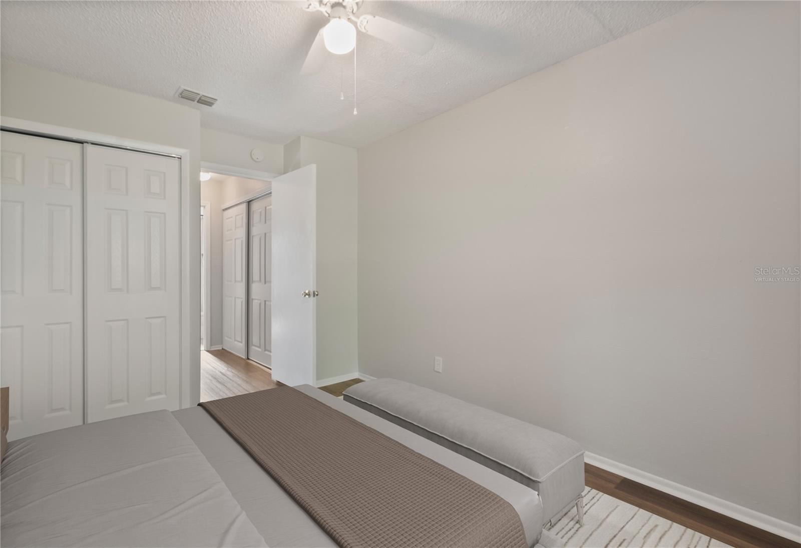 Virtually staged bedroom #2