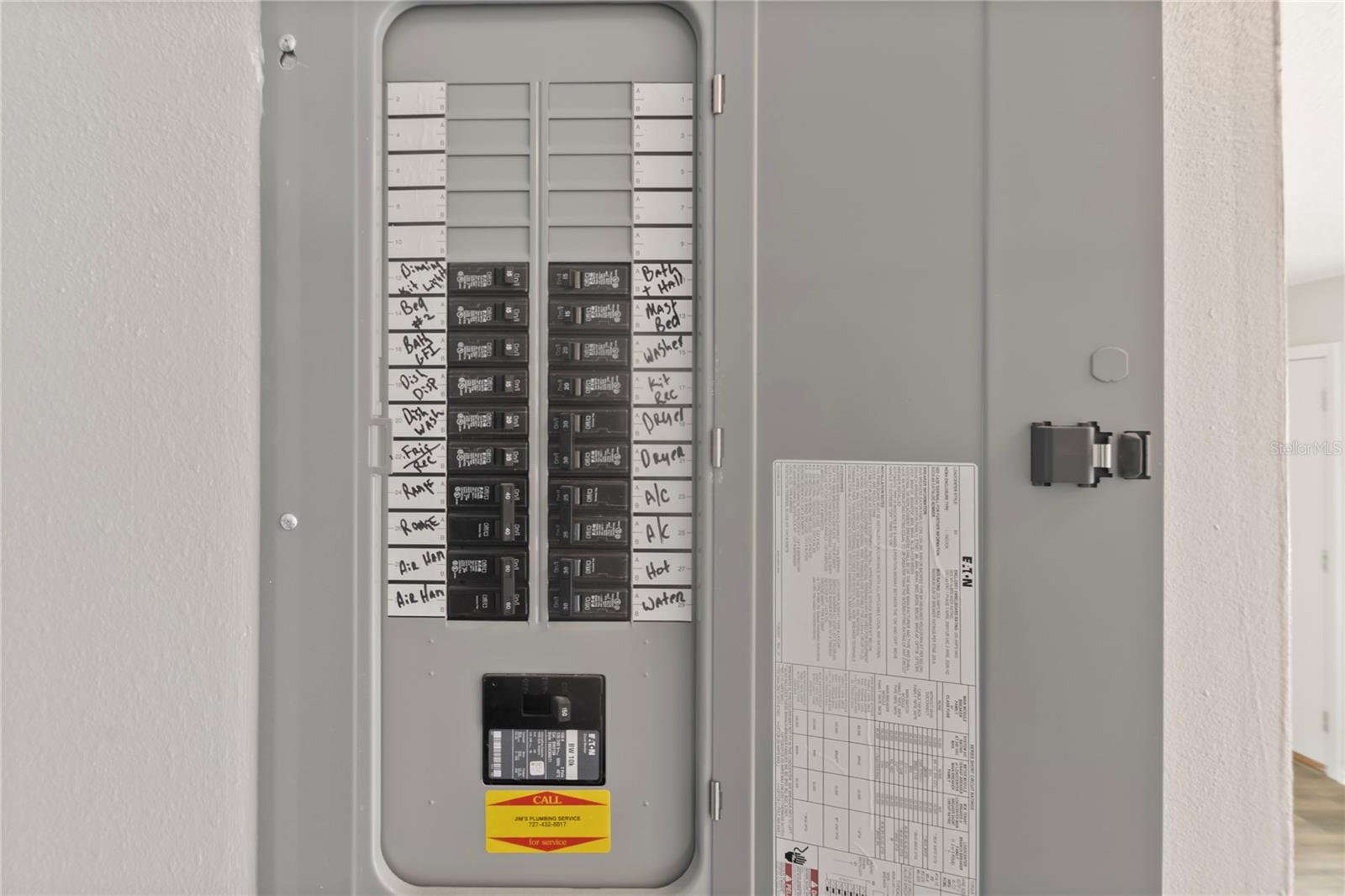 New electrical panel