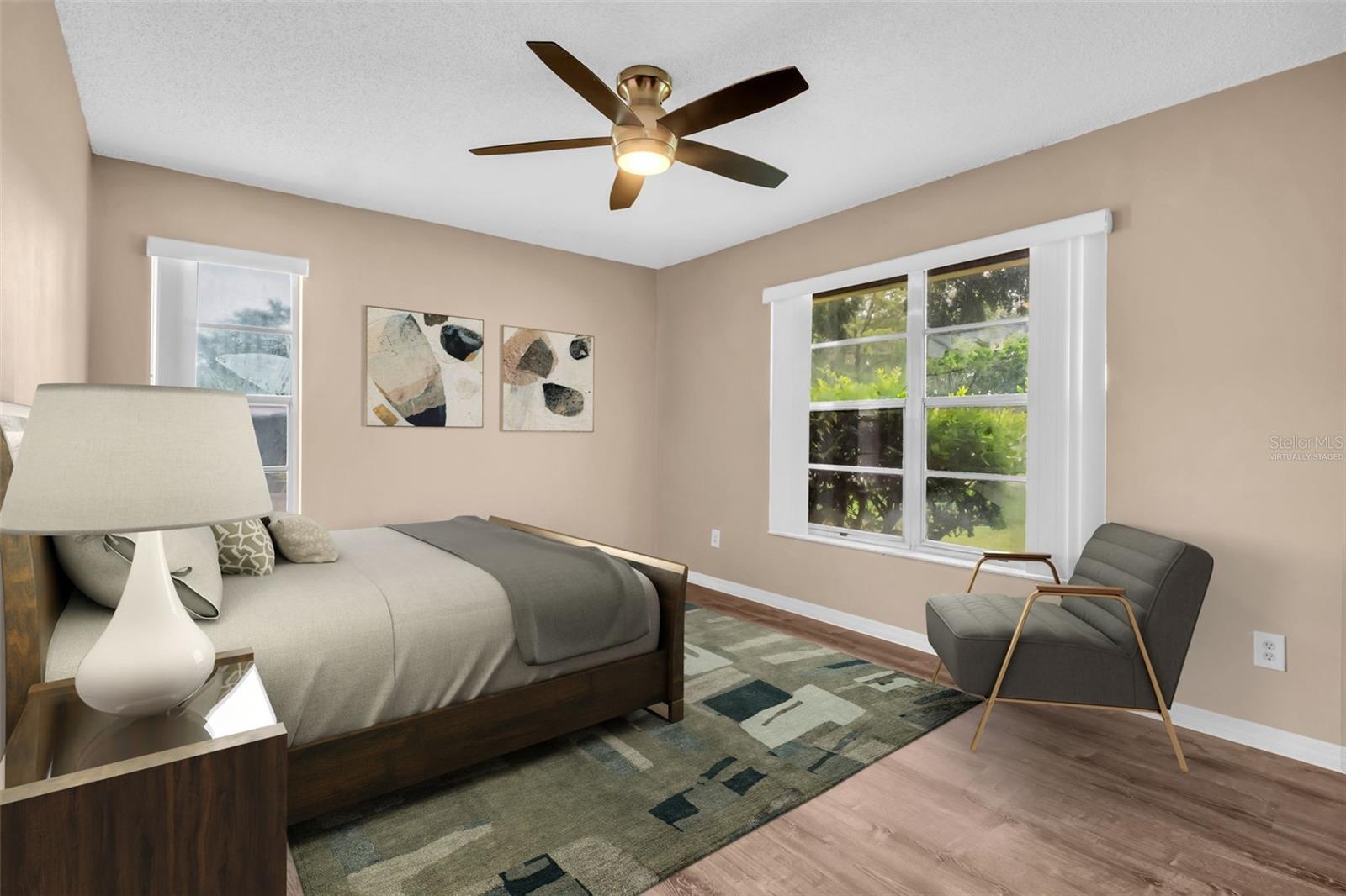 Virtually Staged - Gracious guest suite~