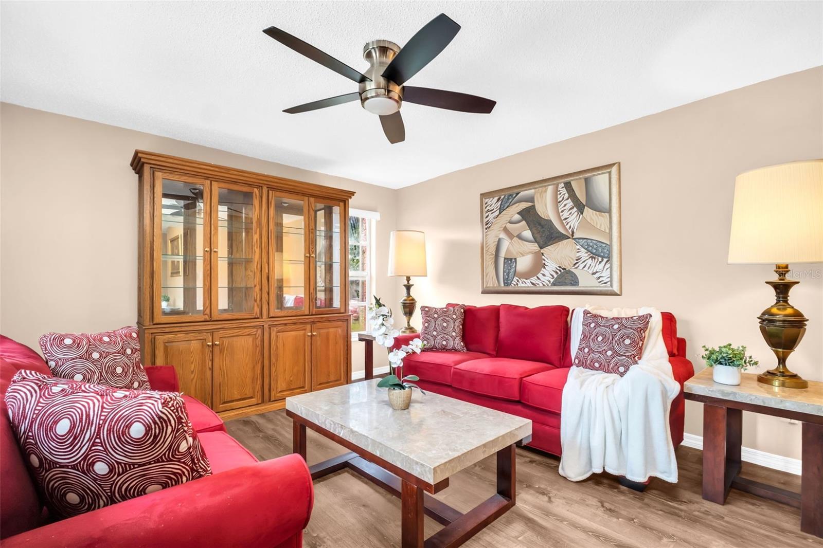 Fresh interior paint with new fans/fixtures~
