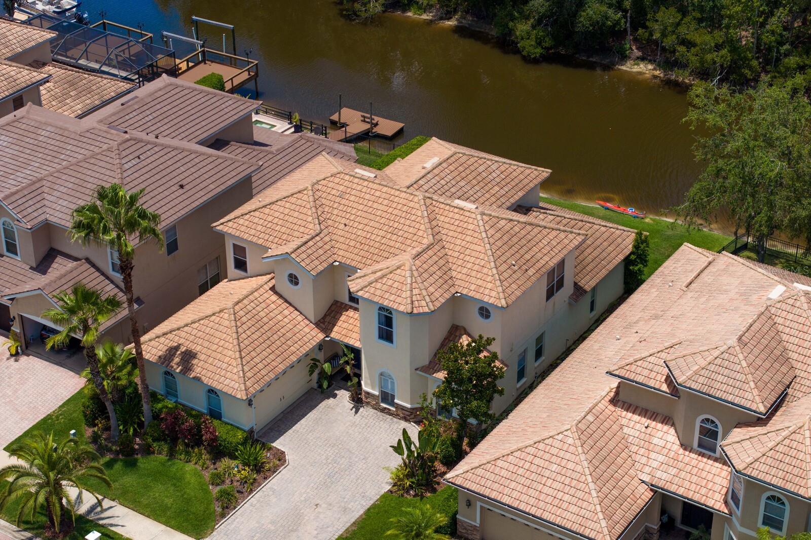Aerial View of the home