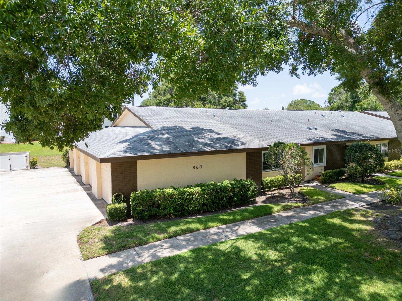 End-unit villa closest to attached garage with the ability to install direct door access between~