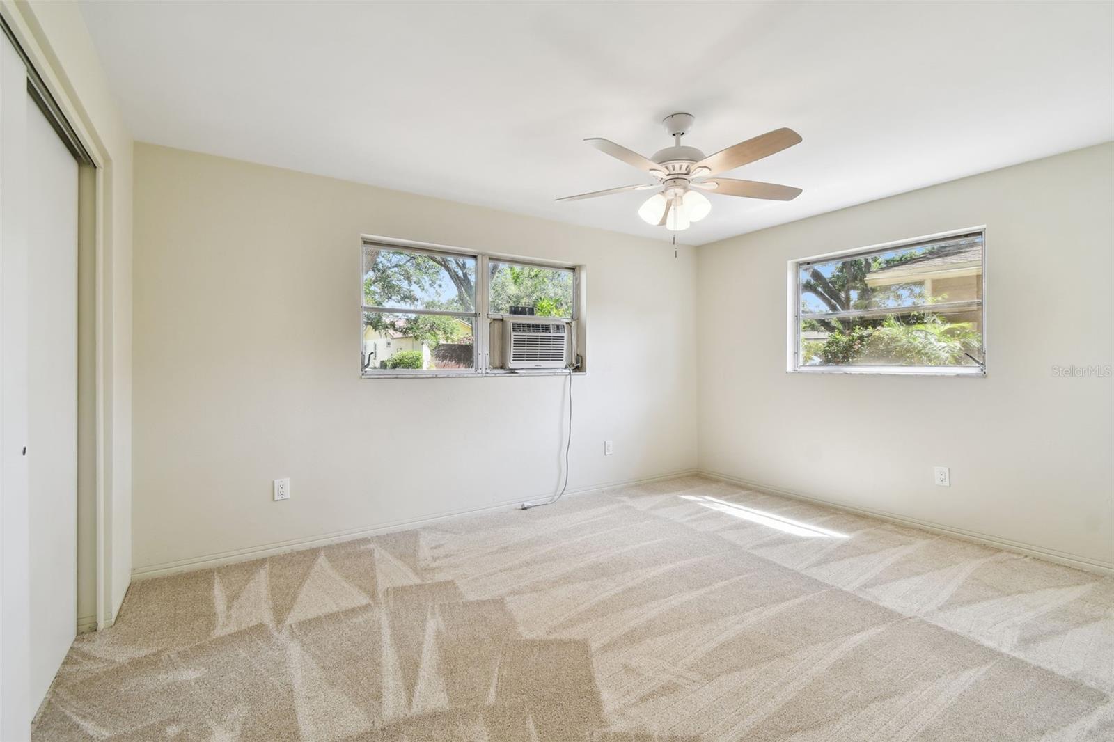 Bedroom 3 has window unit, new carpet