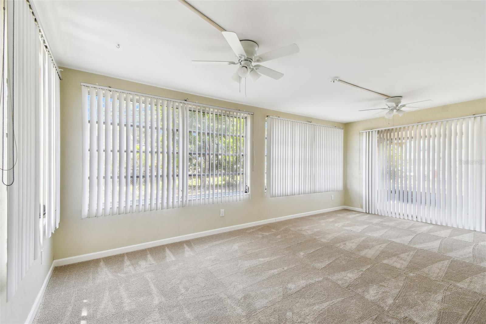 Florida Room, new carpet