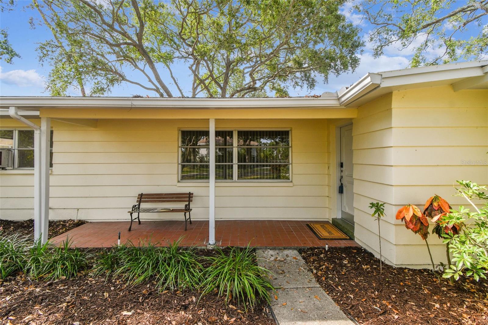 Cool covered front porch