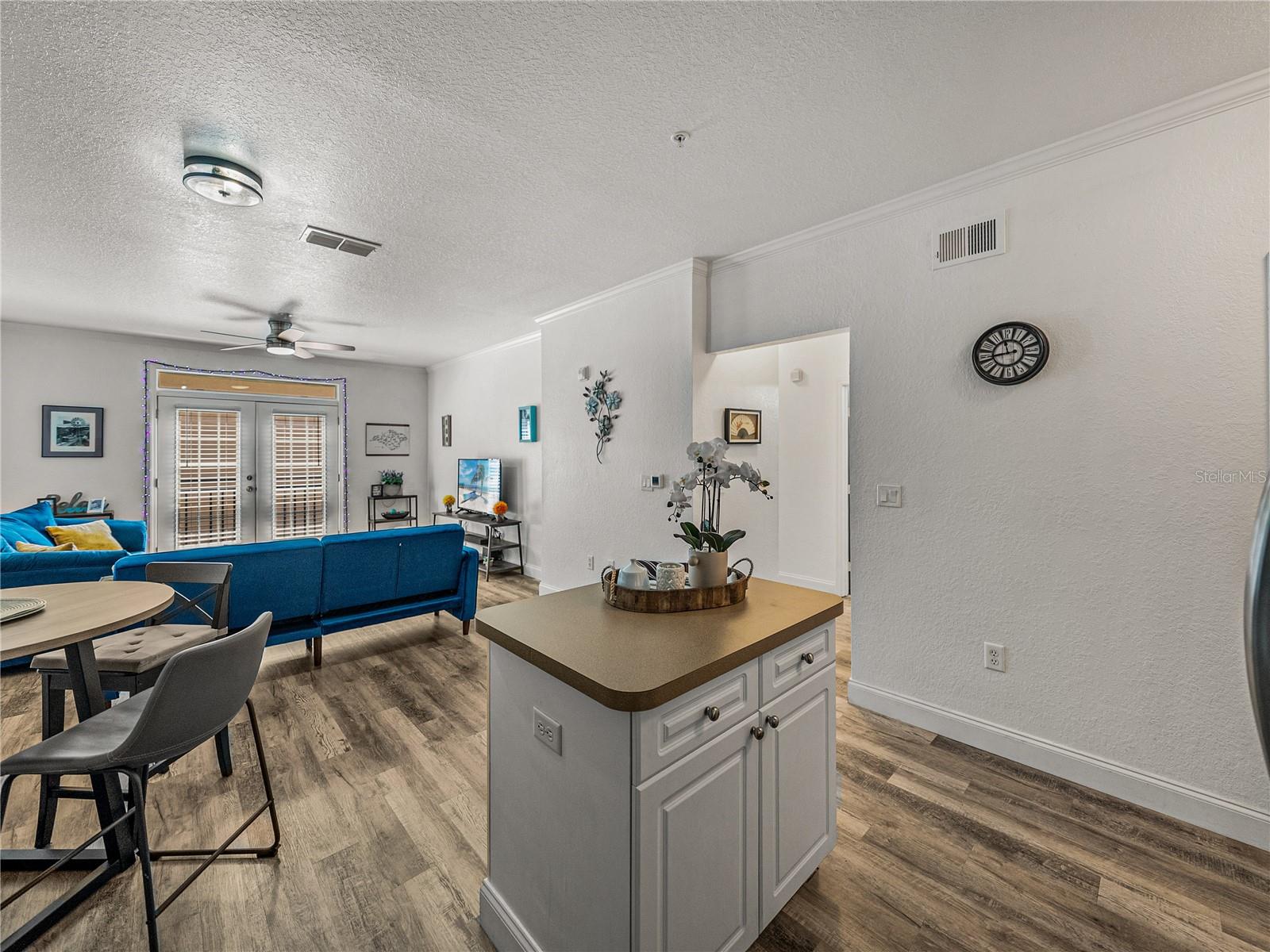 Kitchen with open floor plan